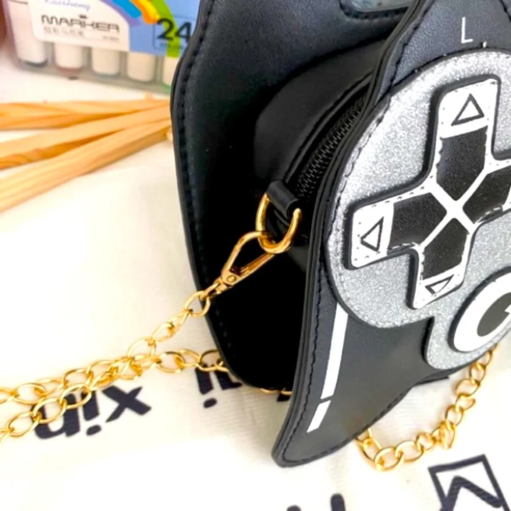 Game Control Leather CrossBody Purse/Bag. A Purse A Man Would Wear BLUE 😂🥰❤️💯👜